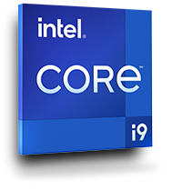 Produktlogo-Plakette für Intel Core Prozessor