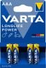 Varta Batterie LONGLIFE Power Mignon AAA 1.5V 4er