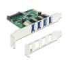Delock PCI Express Karte > 4 x extern USB 3.0