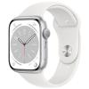 Apple Watch 8 (GPS) 45mm Weiß Aluminium / Sport Band