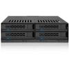 Icy Dock MB324SP-B Wechselrahmen - 5,25" -> 4x 2,5"