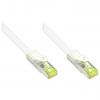 1m LAN RJ-45 Netzwerkkabel m. CAT 7 Weiß