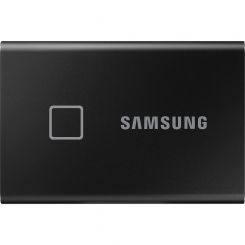 2TB Samsung Portable SSD T7 Touch Schwarz (MU-PC2T0K/WW) - externe SSD für PC/Mac 