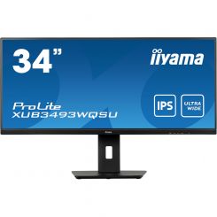 86,40cm (34,0") Iiyama Prolite XUB3493WQSU-B5 UWQHD 21:9 Monitor 