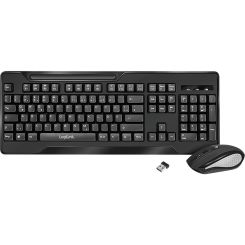 LogiLink 2.4GHz Funk Tastatur & Maus Combo Set schwarz 