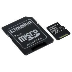 64GB Kingston Canvas Select microSDHC Speicherkarte 