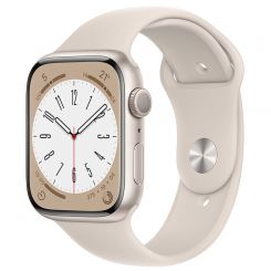 Apple Watch 8 (GPS) 45mm Polarstern Aluminium / Sport Band 