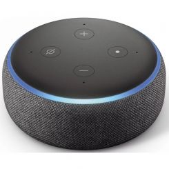 Amazon Echo Dot (3. Gen.) Intelligenter Lautsprecher mit Alexa | Anthrazit Stoff 