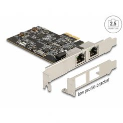 Delock PCIe 2.1 x2 2.5G LAN-Adapter 