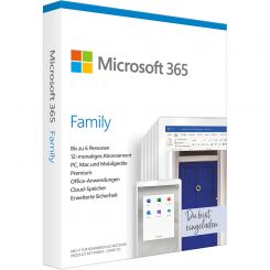 Microsoft 365 Family 12 Monate / bis zu 6 Nutzer 