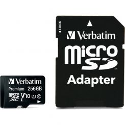 256GB Verbatim Premium microSDHC Speicherkarte 