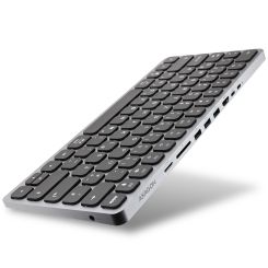AXAGON HMC-KB USB-C Tastatur, microSD/SD, 3x USB-A 3.0, HDMI 4K/60Hz, PD 100W, Audio - DE Layout 