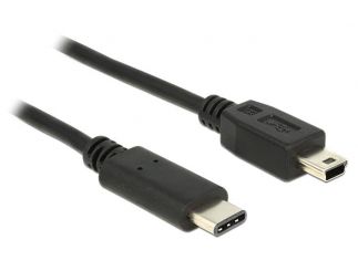 1m USB 2.0 Typ C / mini B Kabel 