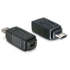 Delock Adapter USB micro-B Stecker zu mini USB 5pin Buchse 