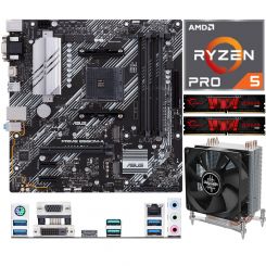 Aufrüstkit AMD Ryzen 5 Pro 4650G (6x 3,7GHz) + 16GB RAM + ASUS Prime B550M-A Mainboard 