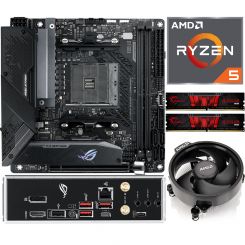 Aufrüstkit AMD Ryzen 5 5600G (6x 3,9GHz) + 16GB RAM + ASUS ROG Strix B550-I Gaming Mainboard 