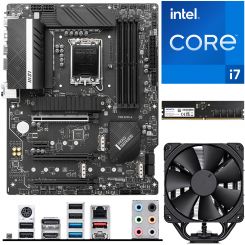 Aufrüstkit Intel Core i7-12700K (8x 3,6GHz, 4x 2,7GHz) + 16GB RAM + MSI Pro Z690-A Mainboard 