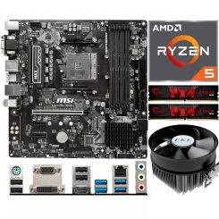 Aufrüstkit AMD Ryzen 5 5600G (6x 3,9GHz) + 16GB RAM + MSI B450M Pro-VDH Max Mainboard 