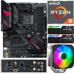 Aufrüstkit AMD Ryzen 5 5600X (6x 3,7GHz) + 16GB RGB RAM + ASUS ROG Strix B550-F Gaming WIFI II Mainboard 