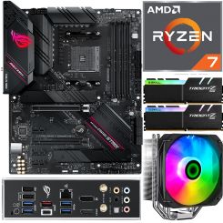 Aufrüstkit AMD Ryzen 7 5800X (8x 3,8GHz) + 16GB RGB RAM + ASUS ROG Strix B550-F Gaming WIFI II Mainboard 