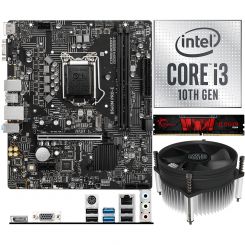 Aufrüstkit Intel i3-10100 (4x 3,6GHz) + 8GB RAM + MSI B560M Pro-E Mainboard 