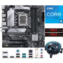 Aufrüstkit Intel i5-12400 (6x 2,5GHz) + 16GB RAM + ASUS Prime B660M-A WIFI D4 Mainboard 