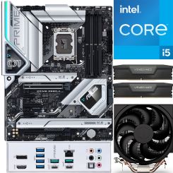 Aufrüstkit Intel i5-13600K (6x 3,5GHz, 8x 2,6GHz) + 32GB RAM + ASUS Prime Z690-A Mainboard 