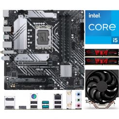 Aufrüstkit Intel i5-13600K (6x 3,5GHz, 8x 2,6GHz) + 16GB RAM + ASUS Prime B660M-A WIFI D4 Mainboard 