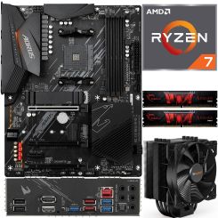 Aufrüstkit AMD Ryzen 7 5700X3D (8x 3,0GHz) + 32GB RAM + Gigabyte B550 AORUS Elite V2 Mainboard 