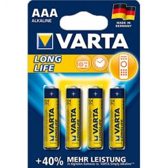 Varta Longlife LR03 AAA Micro 4er Pack 