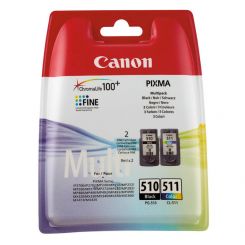 Canon PG-510/CL-511 Tintenpatrone Schwarz, Gelb, Cyan, Magenta 