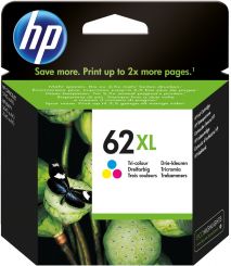 Hewlett Packard 62 XL Color Tintenpatrone Gelb, Cyan, Magenta 