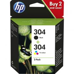 HP 304 Multipack Schwarz & Farbe 3JB05AE 