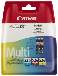 Canon CLI-526 Kit Tintenpatrone Gelb, Cyan, Magenta 