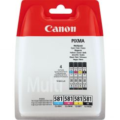 Canon Value Pack CLI-581 Schwarz, Gelb, Cyan, Magenta 