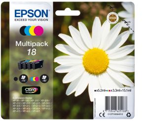 Epson Tinte 18 YCMK Multipack 