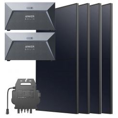 Anker SOLIX Kit (4x RS40P Panel 445W, Mikro-Wechselrichter 600W/800W, 2x E1600 Solarbank, Halterungen) 