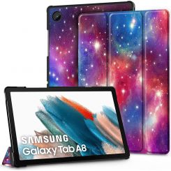 EasyAcc Hülle für Samsung Galaxy Tab A8 2021 - Lila Sterne 