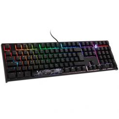 Ducky One 2 RGB PBT Gaming Tastatur, MX-Blue, RGB LED - schwarz 