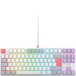 CHERRY XTRFY K4V2 TKL Retro / Tenkeyless Mechanische Gaming-Tastatur / RGB / CHERRY MX2A Red Switches 