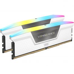 64GB Corsair Vengeance RGB White DDR5 6000 (2x 32GB) 
