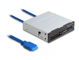 Delock 3.5" SuperSpeed USB Card Reader 6 Slots + 1 x USB Typ-A Buchse 