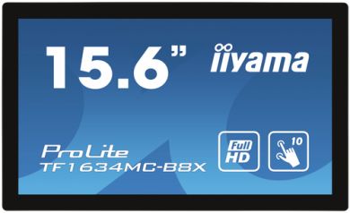 39,6cm (15.6") iiyama TF1634MC-B8X Full HD Touchscreen Monitor 