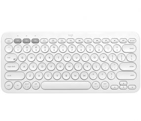 Logitech K380 Multi-Device Tastatur Bluetooth QWERTZ Deutsch Weiß 