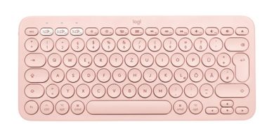 Logitech K380 for Mac Multi-Device Bluetooth Keyboard Tastatur QWERTZ Deutsch Pink 