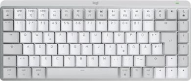 Logitech MX Mini Mechanical for Mac Tastatur Bluetooth QWERTZ Deutsch Grau, Weiß 