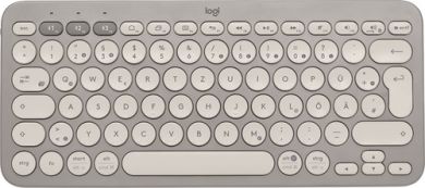 Logitech K380 Tastatur Bluetooth QWERTZ Deutsch Sand 