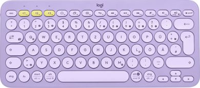Logitech K380 Tastatur Bluetooth QWERTZ Deutsch Lavendel 