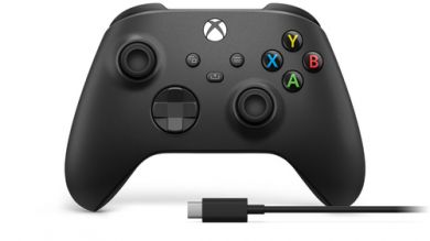 Microsoft Xbox Wireless Controller + USB-C Cable Schwarz Gamepad Analog / Digital PC, Xbox One, Xbox One S, Xbox One X, Xbox Series S, Xbox Series X 