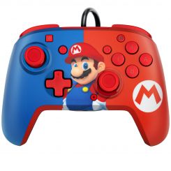 PDP Mario REMATCH Blau, Rot USB Gamepad Nintendo Switch, Nintendo Switch OLED 